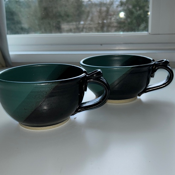 Other - Set of 2 large handmade pottery bowls/mugs by Dorothy Price